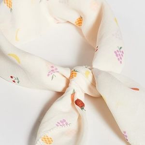 NWT Rare Madewell Fruit Embroidered Edge-Detail Bandana
